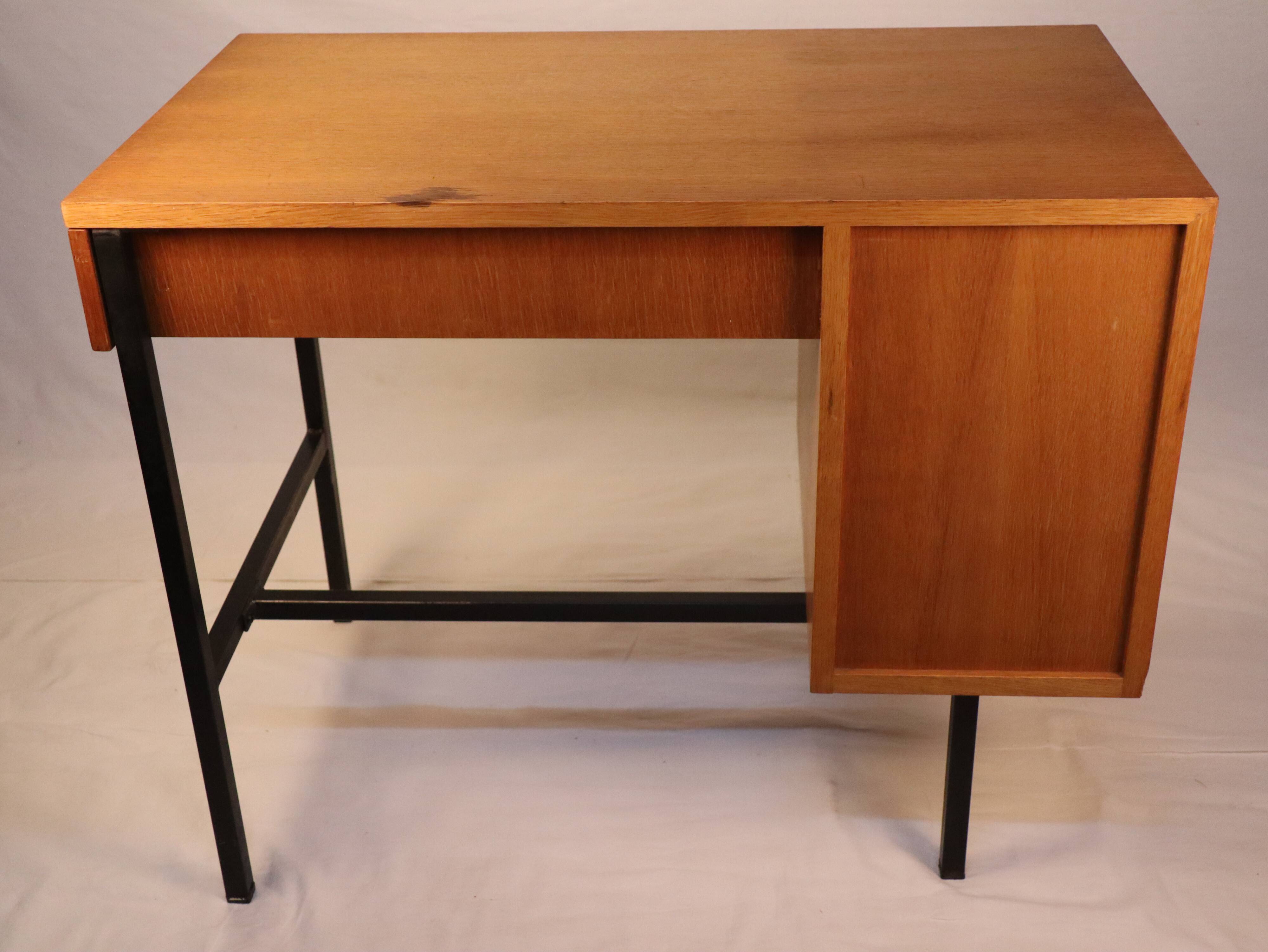 Vintage desk Jacques Hitier 1950