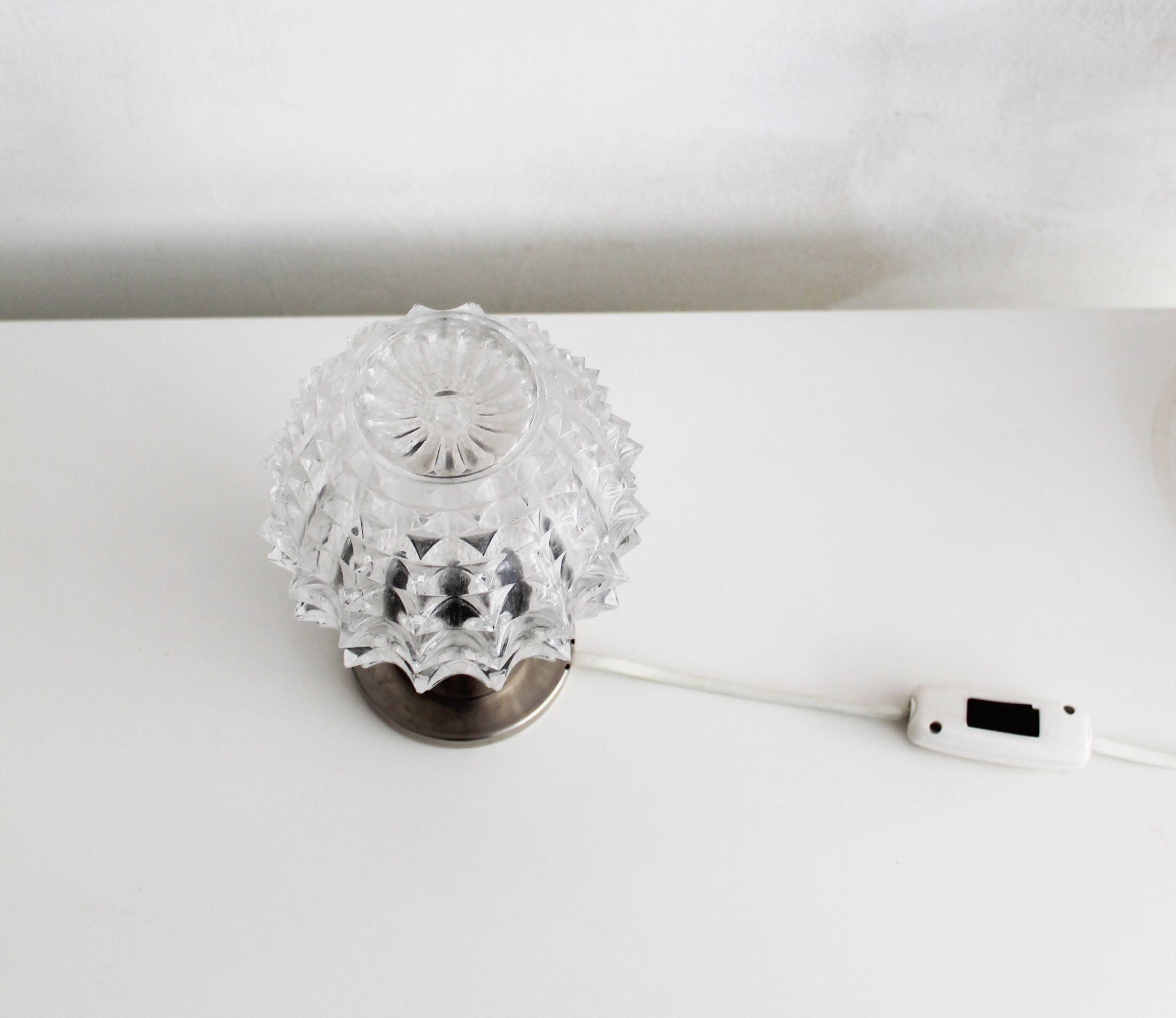 Lampe de table/applique brutaliste des années 1970 surnommée « le hérisson » par Kamenicky Senov