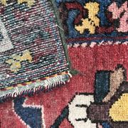 Large vintage Persian Zanjan carpet handmade