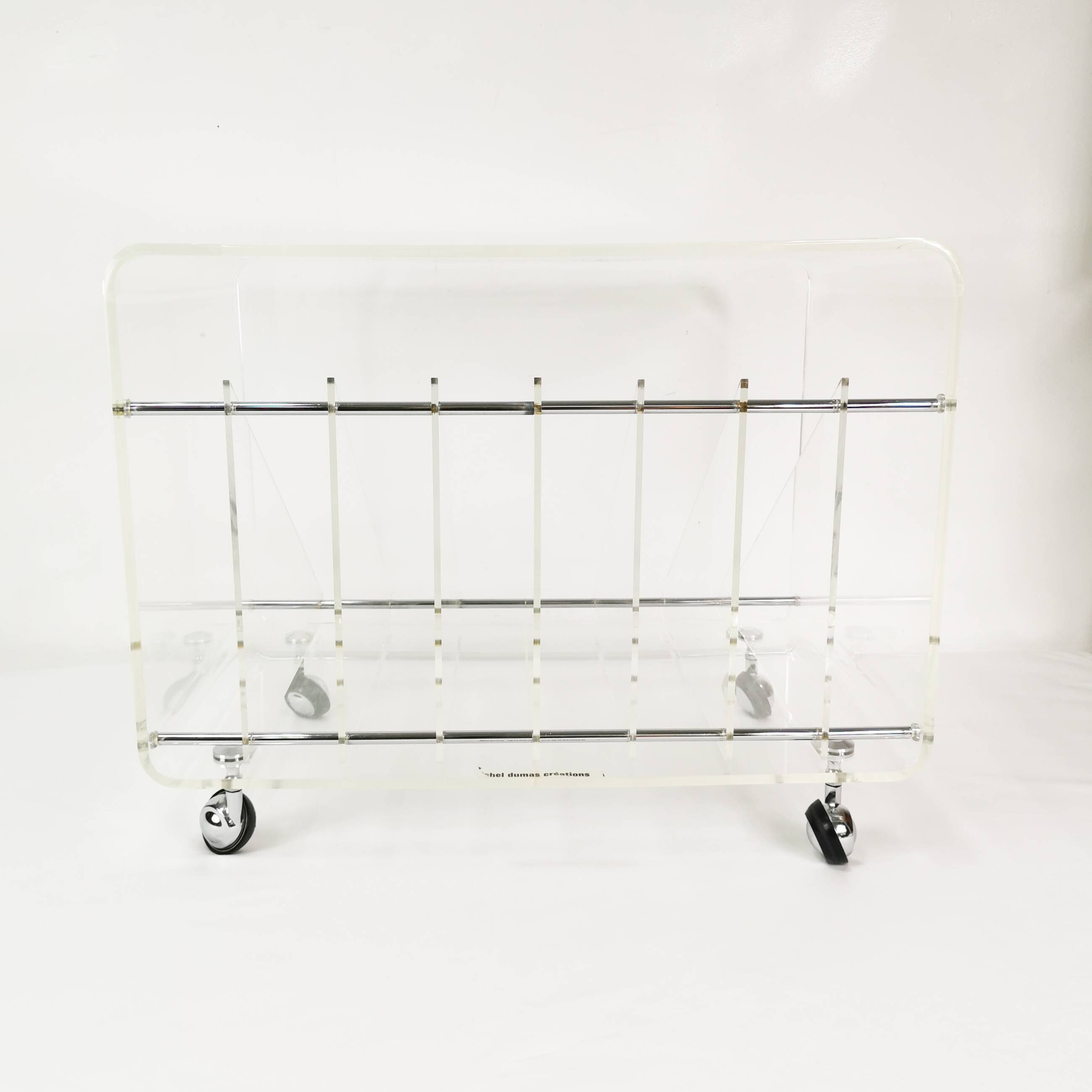 Space-age vinyl record cabinet, Roche Bobois, designed by M. Dumas, France