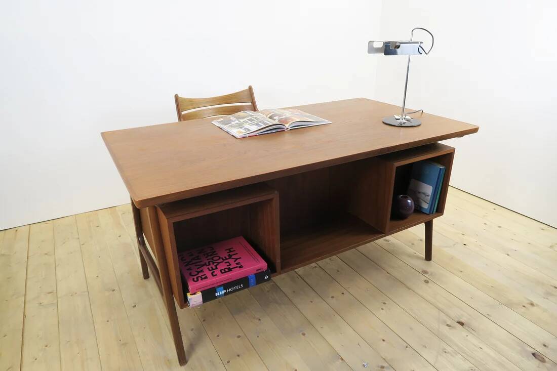 Teak desk with drawers, Denmark 1960