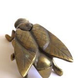 Ashtray "fly" Golden brass