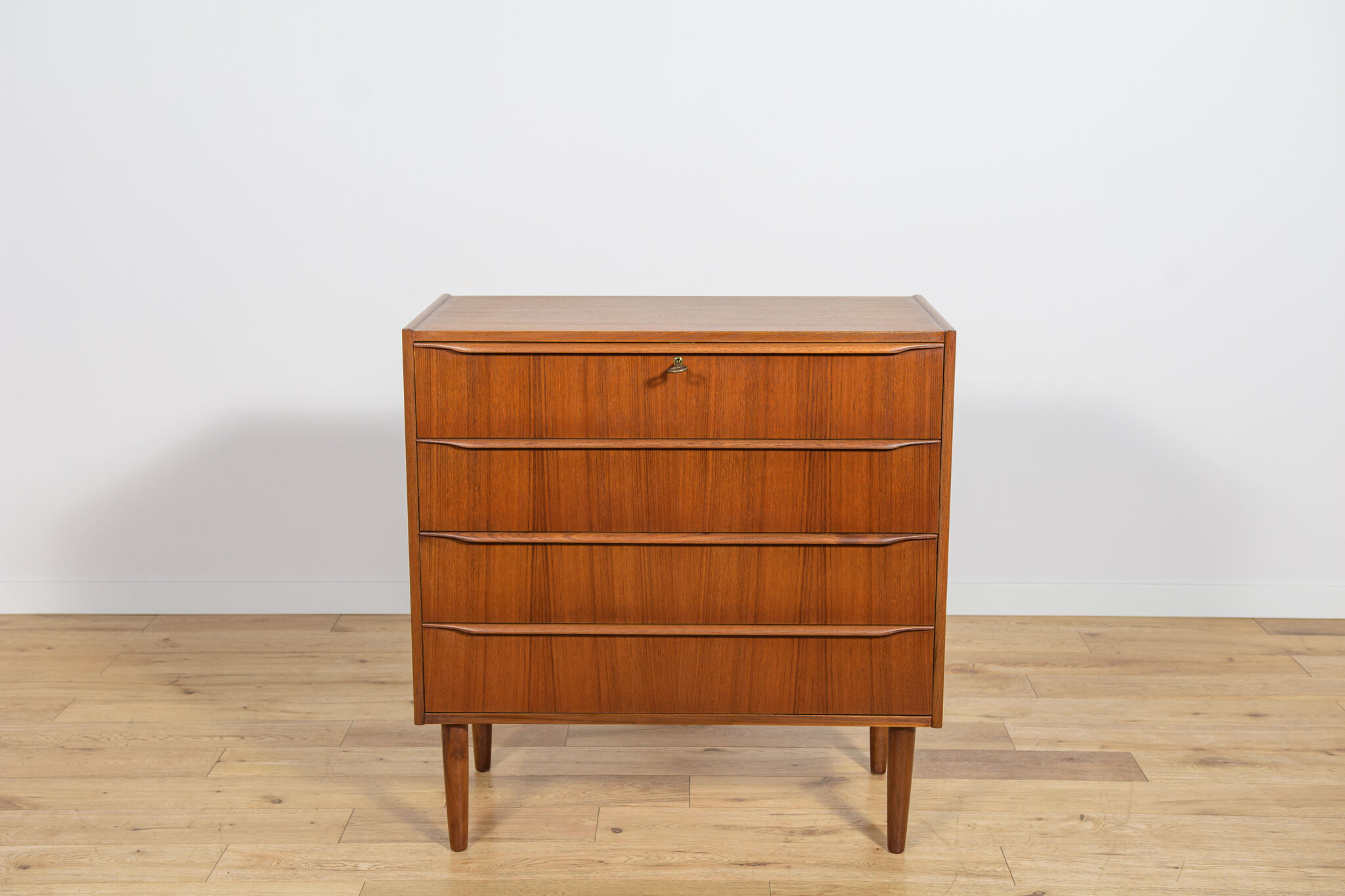 Mid-century teak dresser with dressing table, Denmark, 1960s