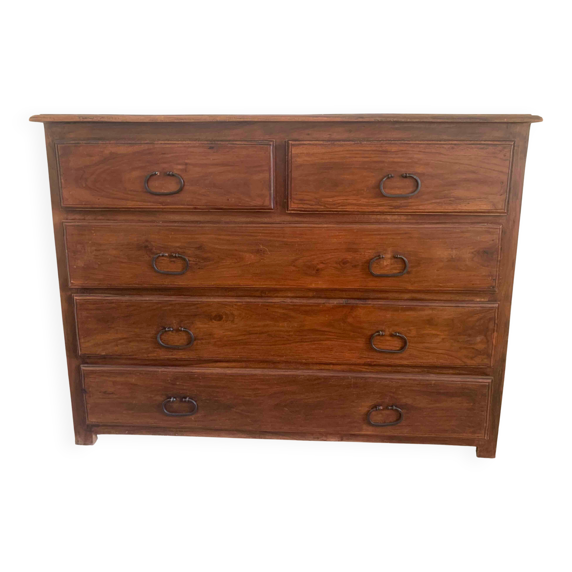 Antique commode in solid rosewood - Colonial / Marine style