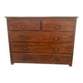 Commode ancienne en Palissandre massif - Style Colonial / Marine