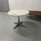 Table basse en marbre arrabescato design Georges Nelson édition herman miller circa 1960
