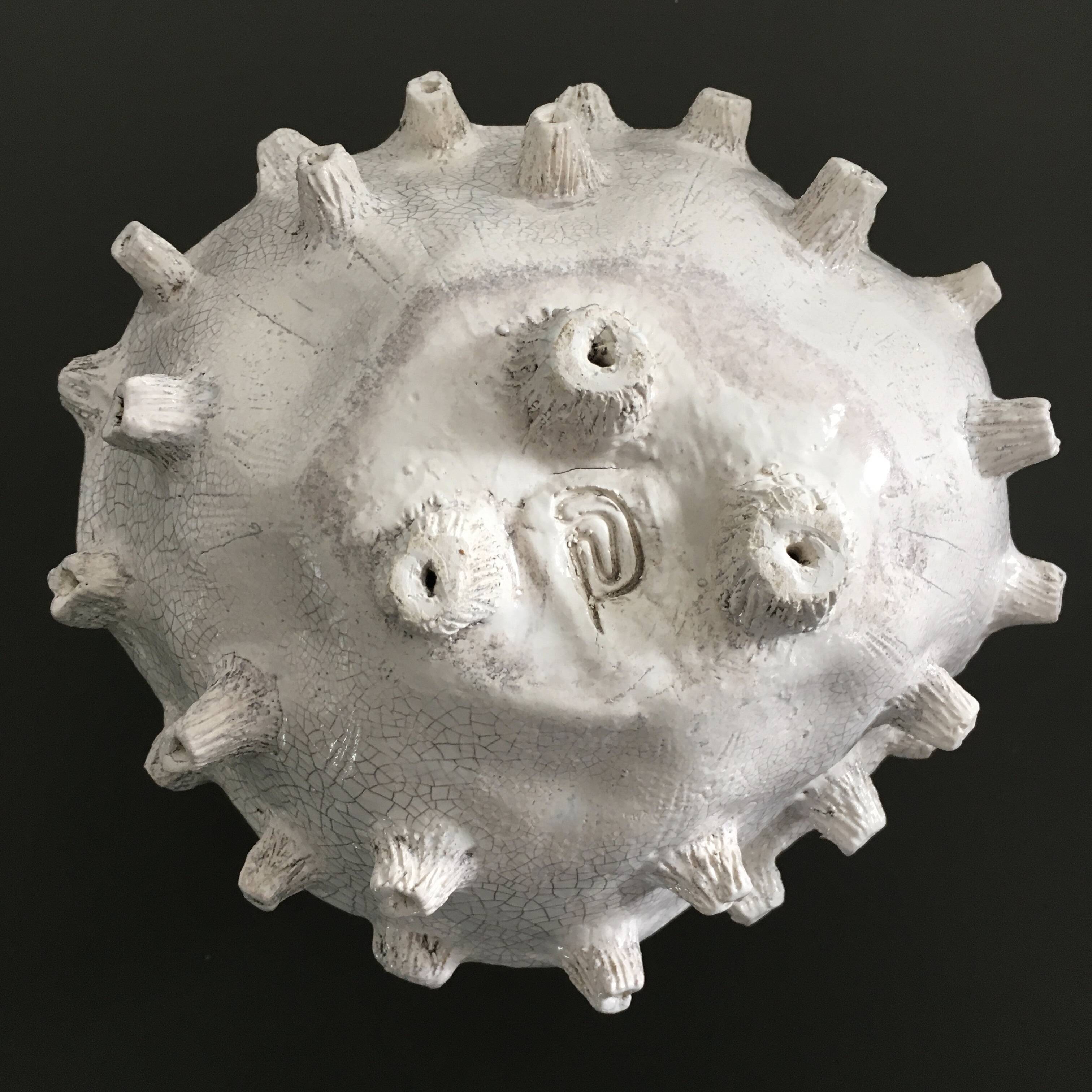 Artist's vase in raku