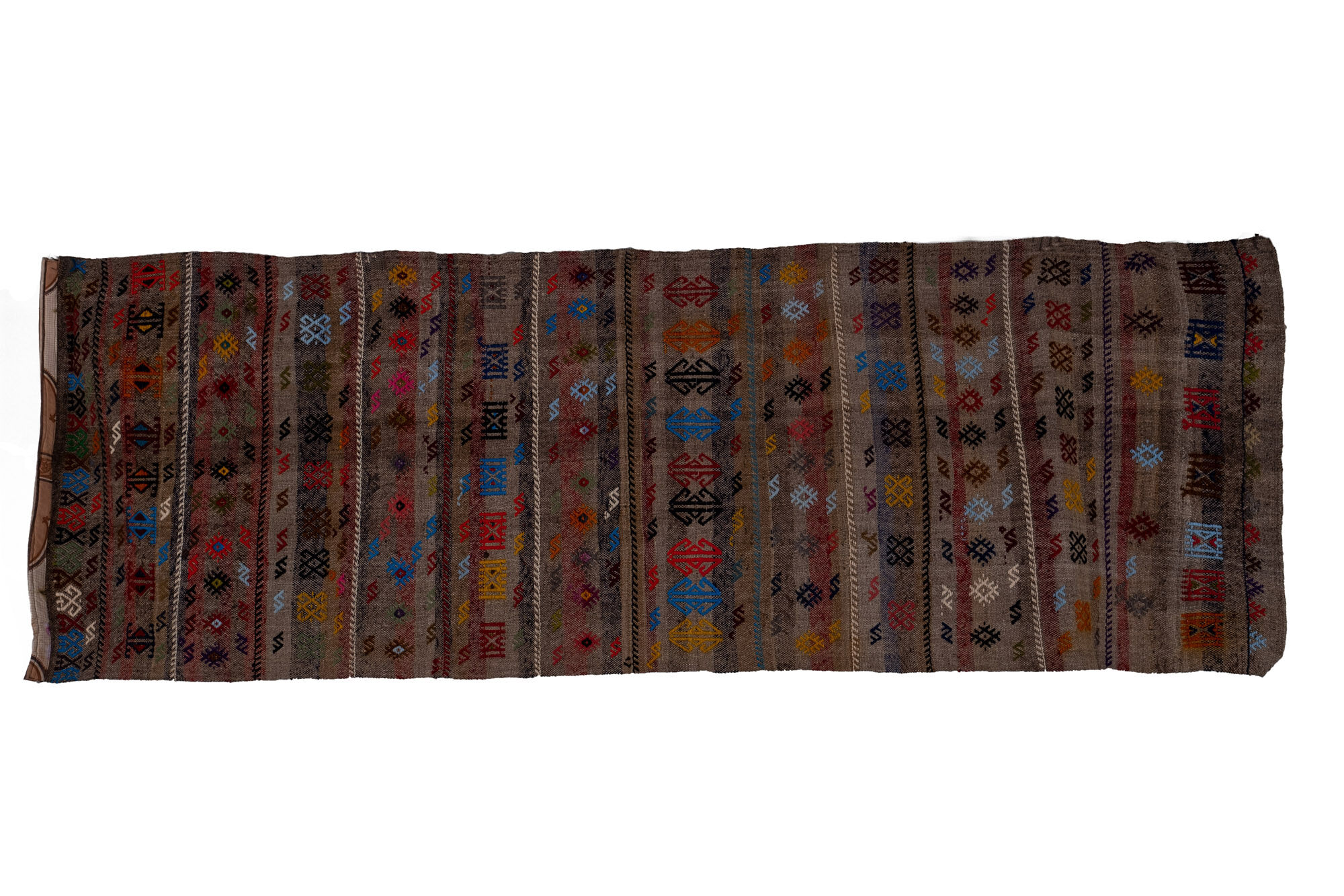 Turkish jajim kilim runner 98 x 282 cm