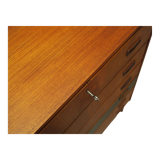 Commode en teck, design danois, années 1970, fabriqué au Danemark