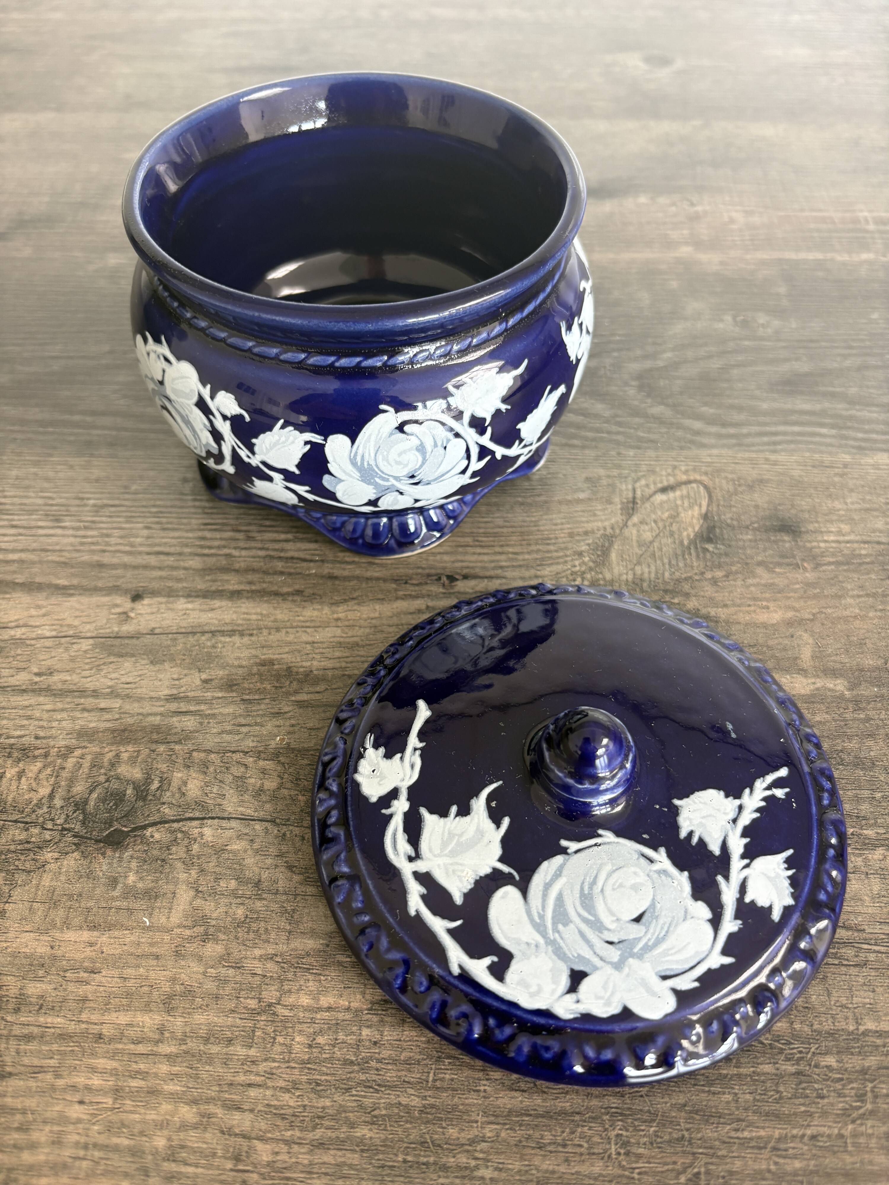 Vintage Italian Blue Ceramics