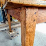 Solid oak farmhouse table, 270x120 cm, with 4 drawers