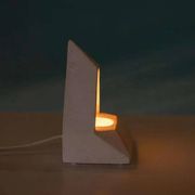 Egyptian stone table lamp, vintage 70s/80s mood lamp.