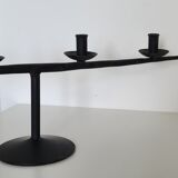 Brutalist candlestick candlestick with 4 metal branches