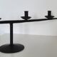 Brutalist candlestick candlestick with 4 metal branches