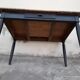 Table de ferme ancienne patiné noir -1m30