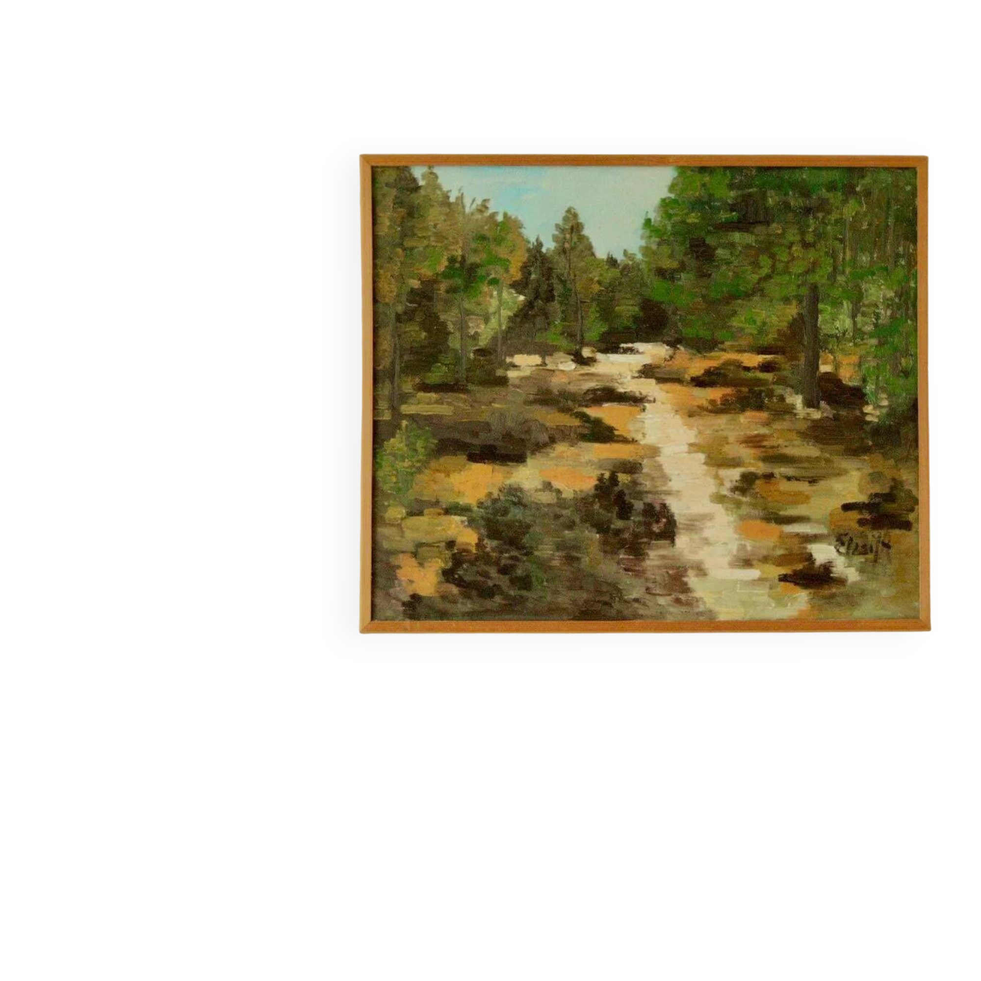 Huile sur toile suédoise originale – « Paysage »