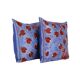 Set of 2 vintage embroidered cushion covers 46x46 cm