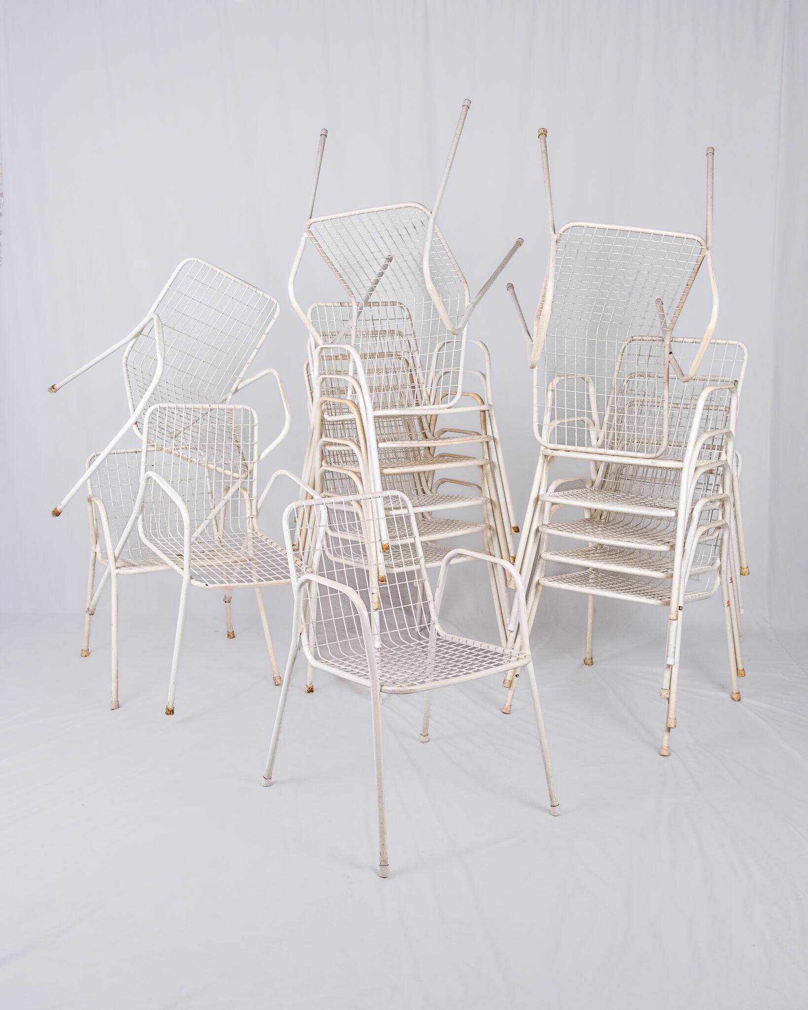 Série de 17 chaises Rio par EMU, fabriquées en Italie, 1970s