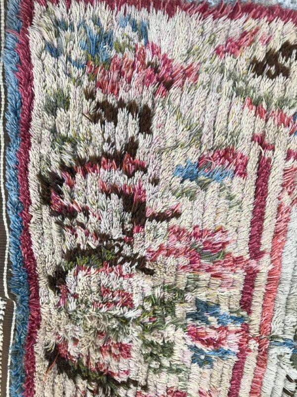 100 X 258 CM hand made Swedish former hallway carpet