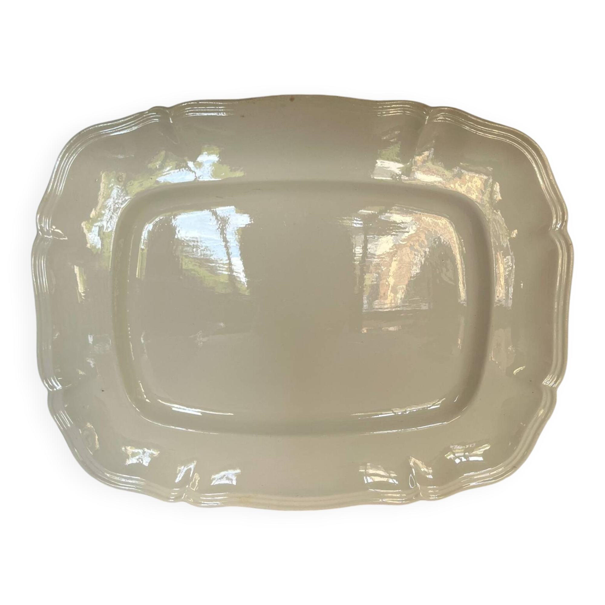 It's matte Sarreguemines ivory