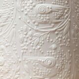 White porcelain candlestick from mid-century by Bjørn Wiinblad for Rosenthal.