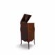 Italian floor-model upright phonograph cabinet, 1900s