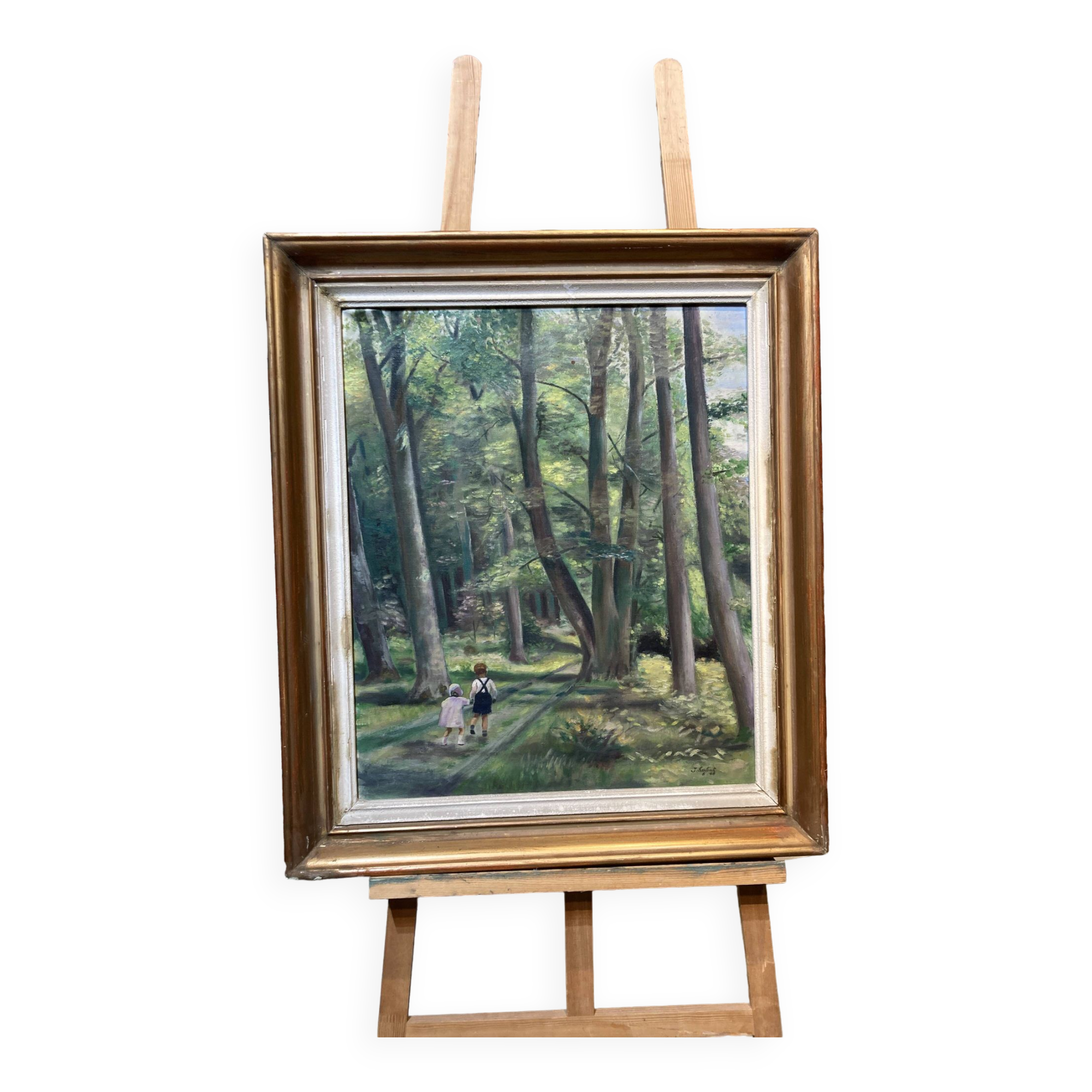 Original acrylic framed on two sides by J. Sabyt