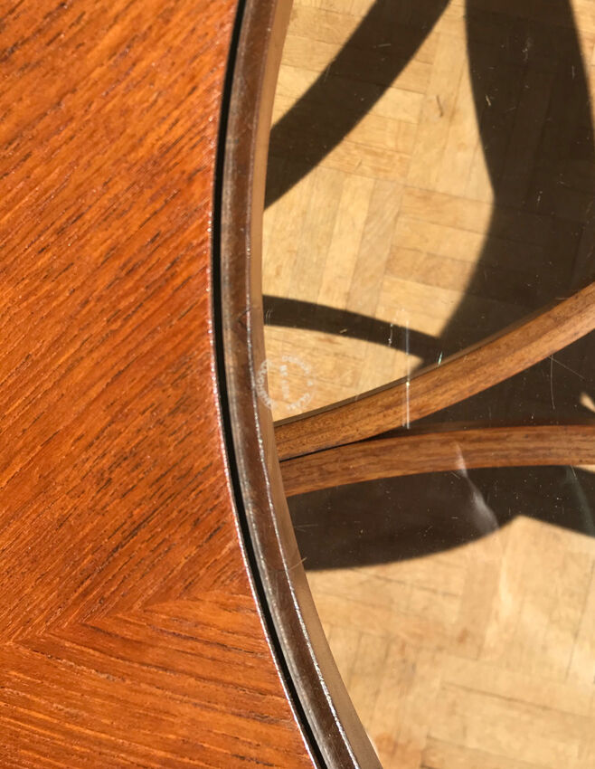 Table basse tripode en teck Nathan - 1960
