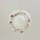 Art Deco pendant lamp with marbled glass shade