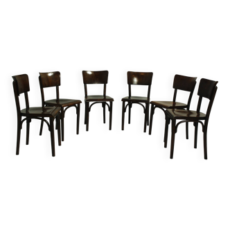 Pub Chairs from Thonet, 1930s, Set of 6, II
