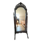 Large antique carved wooden psyche – Victorian / Empire style