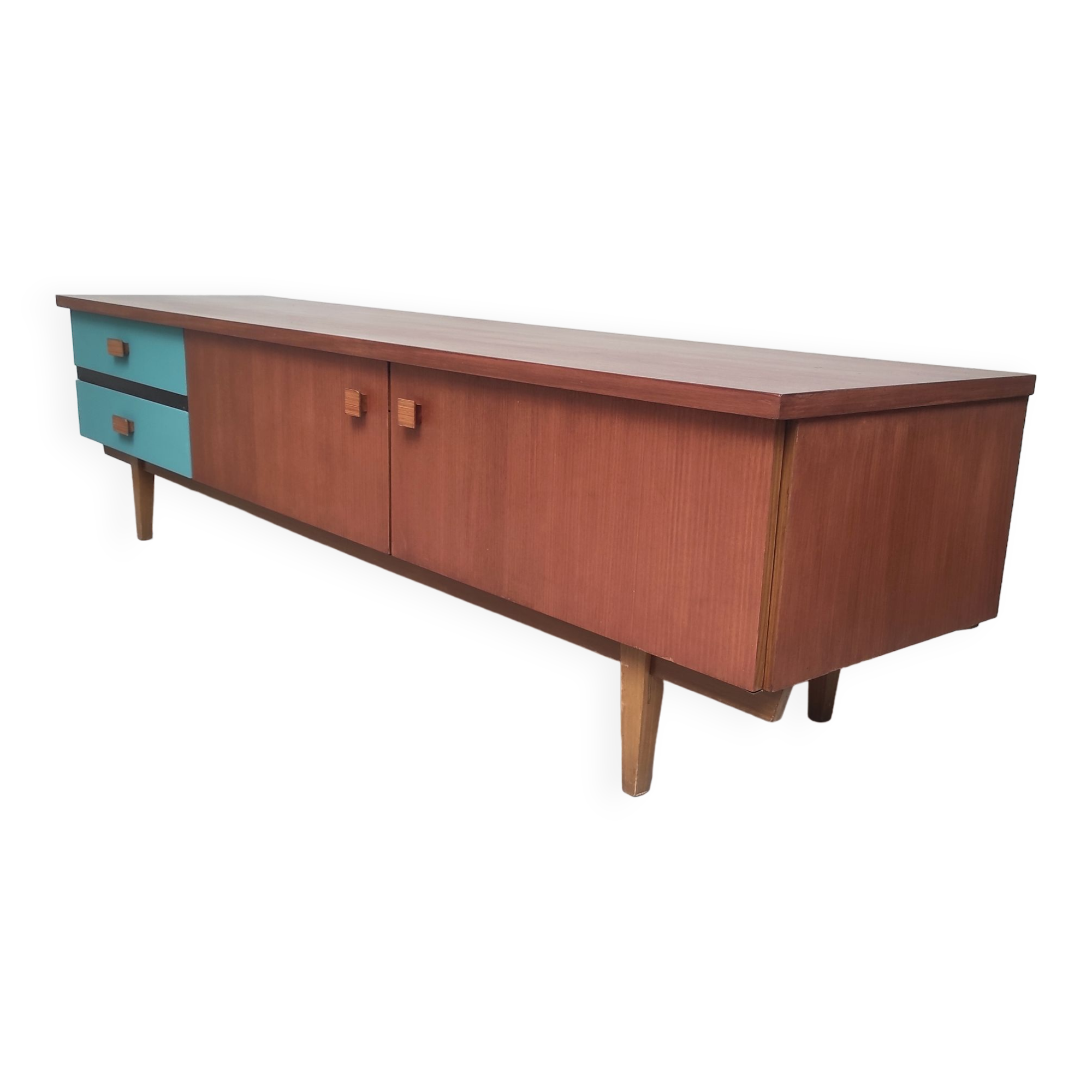 Low sideboard 220cm, 1960