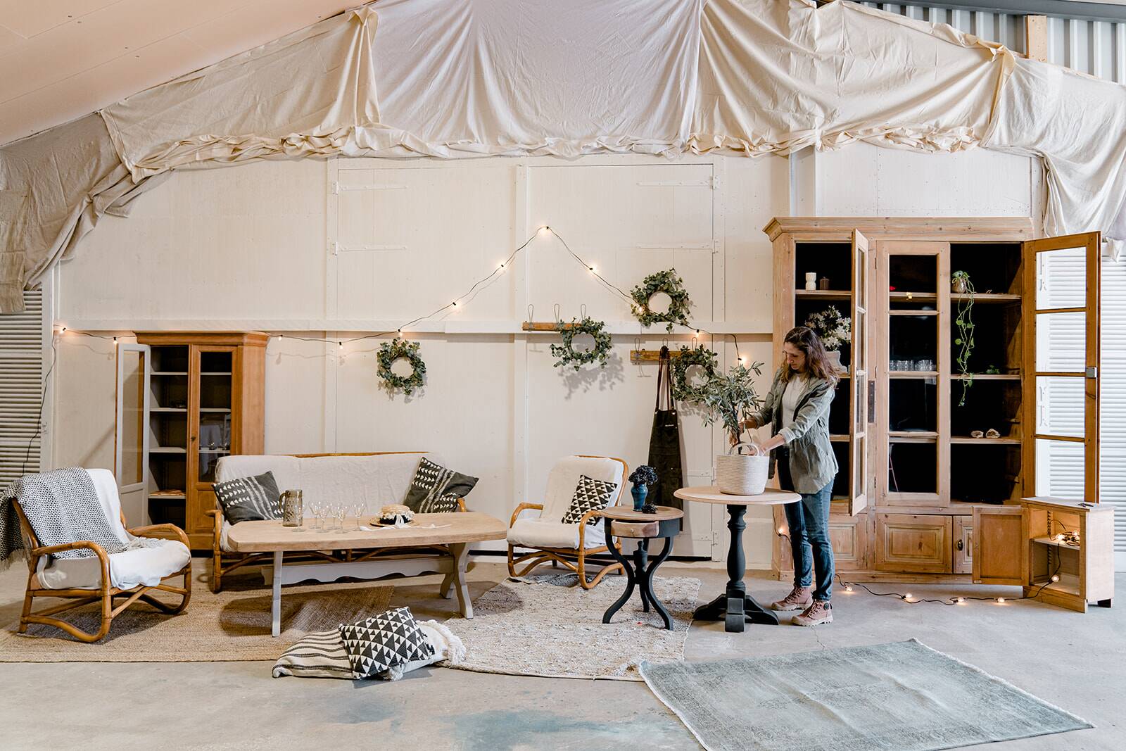 Vintage craft display case