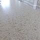 Contemporary bar in solid oak & double terrazzo top - Unique piece
