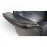 Kaufeld Siesta 62 leather lounge chair by Jacques Brule, 1960