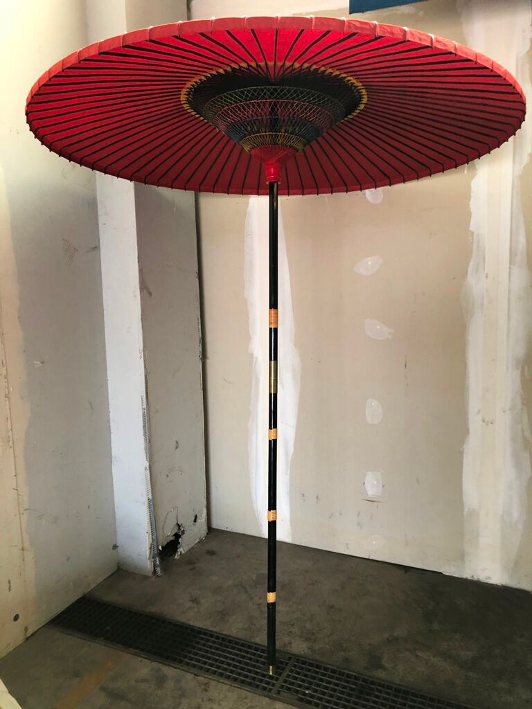 Umbrella - japanese umbrella, wagasa prestige, red