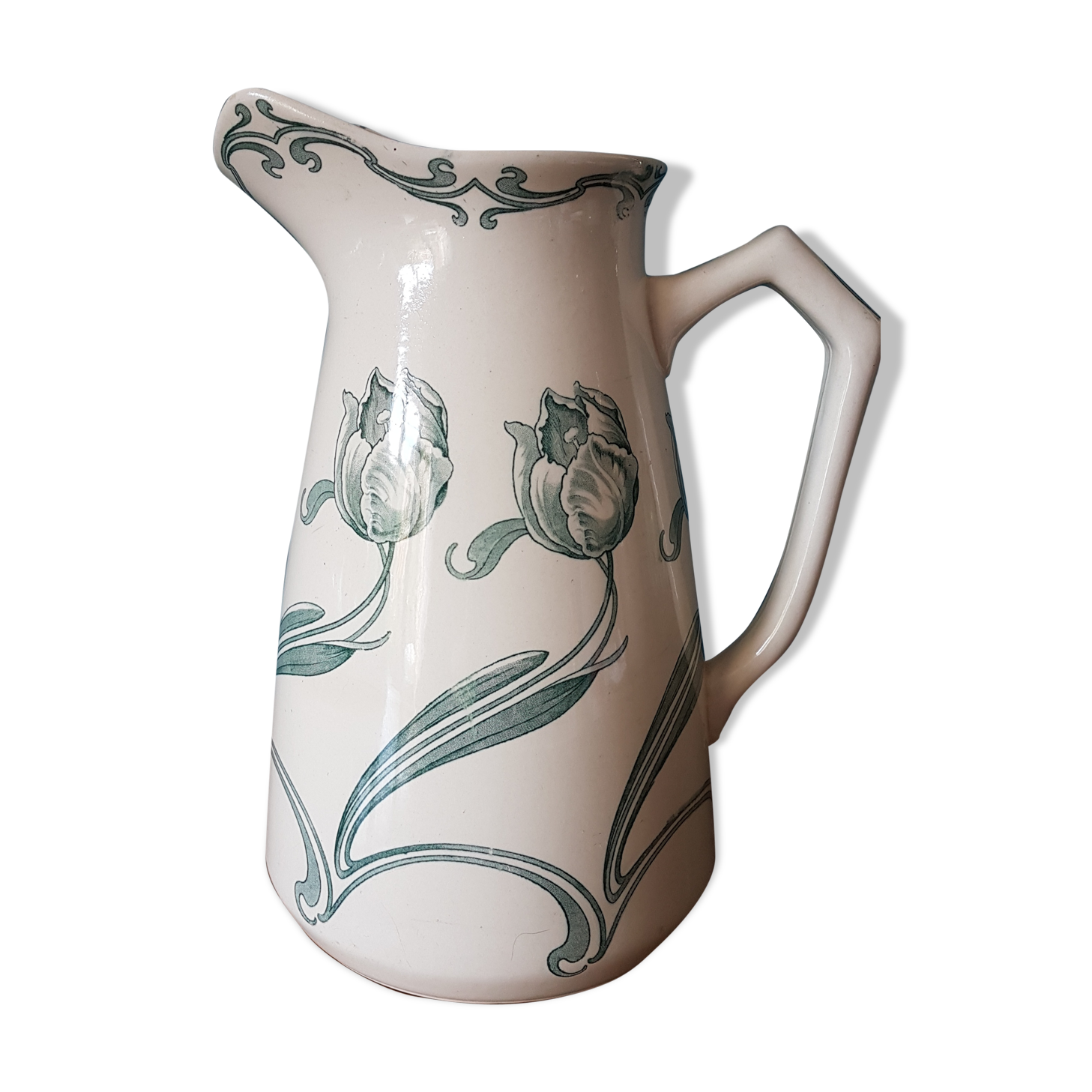 Gien earthenware pitcher