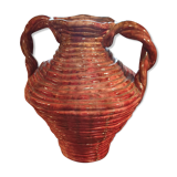 Artisanal pottery vase