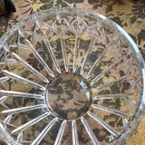 Old crystal salad bowl