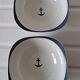 Bowls cups anchor decoration Sarreguemines