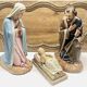 Altar angel statue 26.5 cm plaster santon church nativity scene