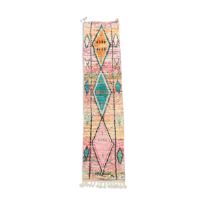tapis marocain berbere de couloir boujad