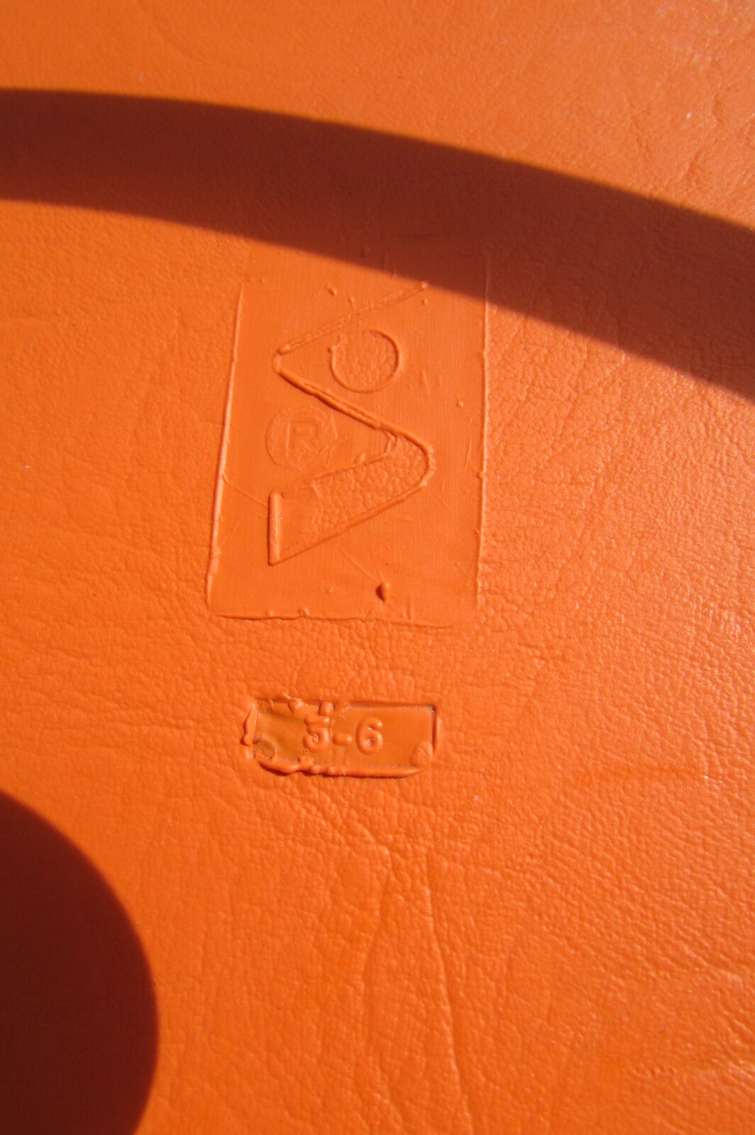 Pair of orange vintage chairs