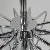Vintage Sputnik lamp with 9 light points and 16 chrome globes