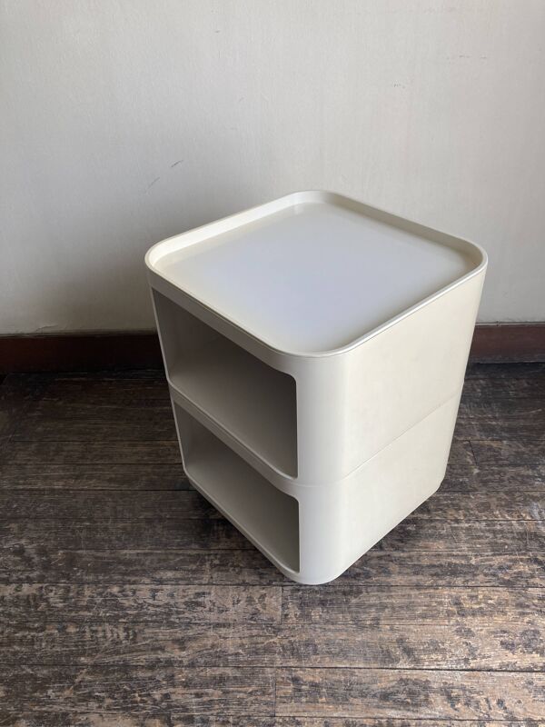 Caisson Componibili 4970 Castelli pour Kartell 1969 blanc Space Aage 1969