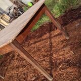 Old farm table foot spindle