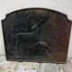 Deer and roe deer fireplace plate