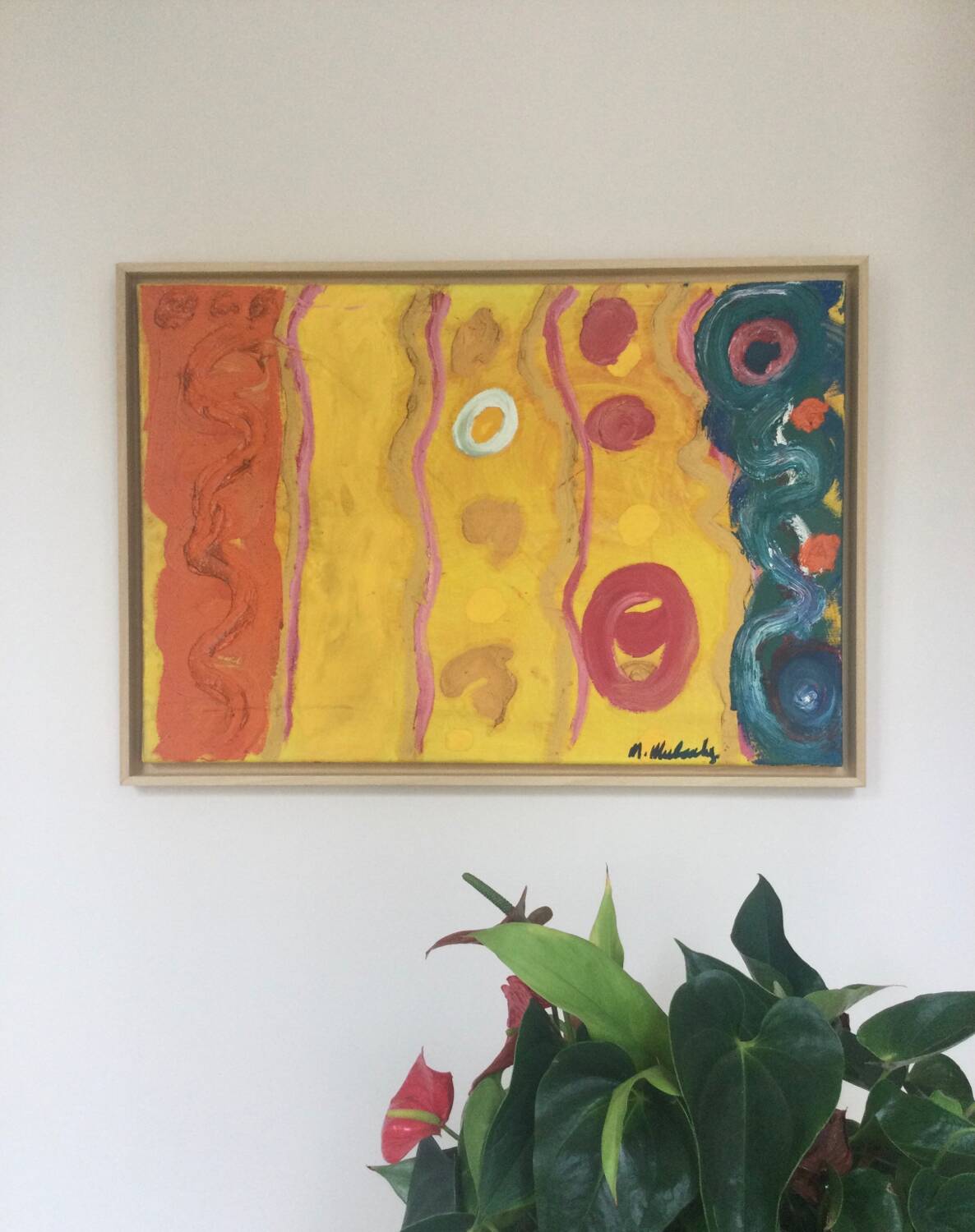 Oil on canvas by michael mulcahy (1952)