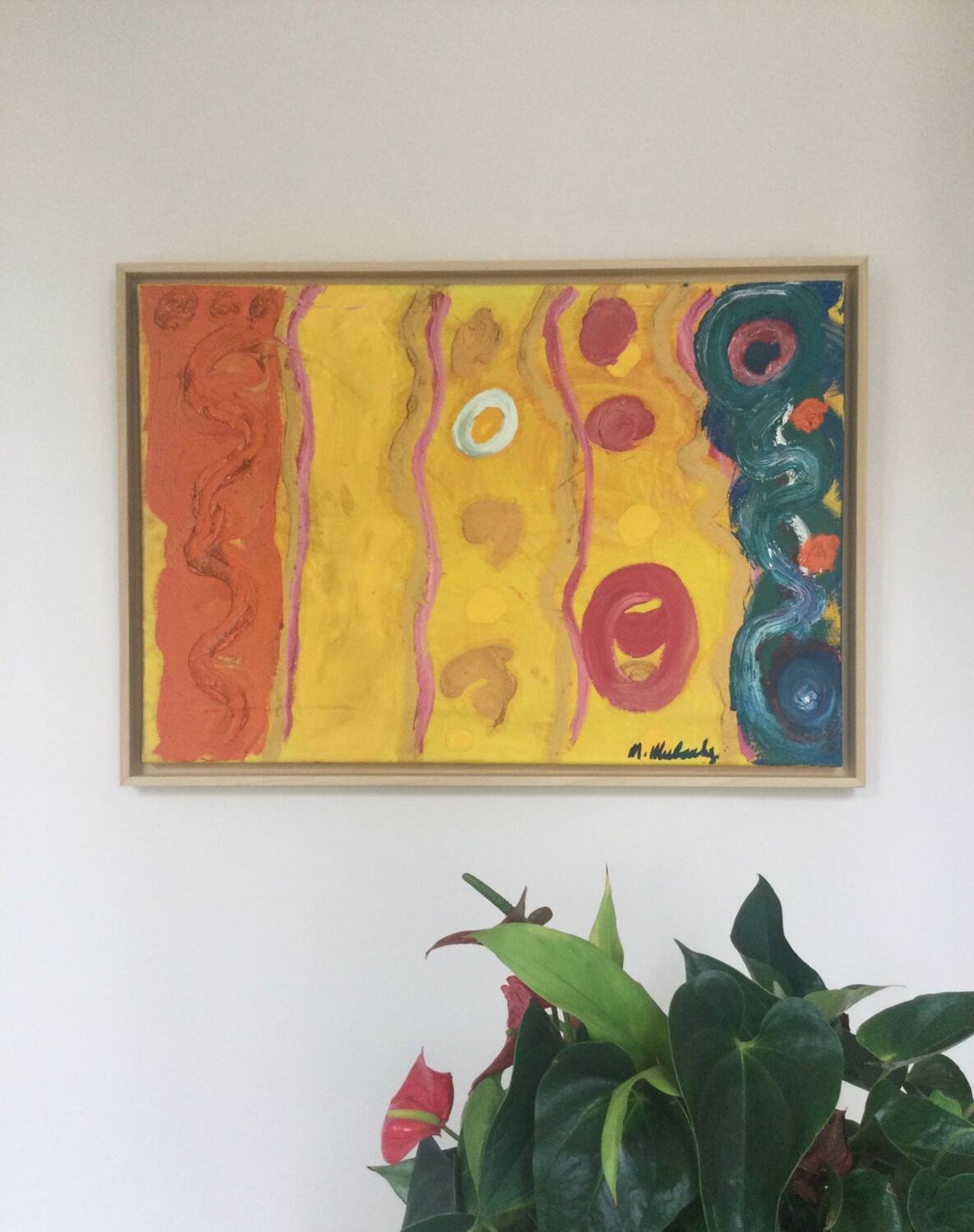 Huile sur toile de michael mulcahy (1952)