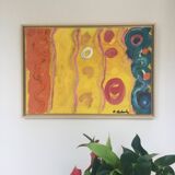 Oil on canvas by michael mulcahy (1952)